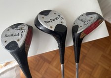 3 Vintage Fairwayhölzer Pro Model - Holz 1  1/2 / 3 / 5 - Golf Nostalgie