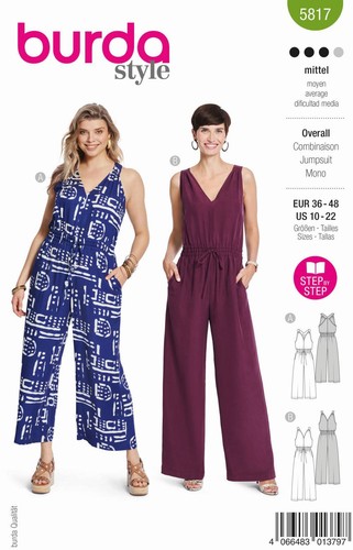 Schnittmuster overall - schnittmuster,