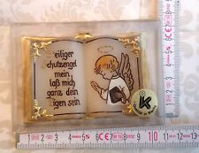 Schutzengel Wachsbild Bild Vintage Kommunion Firmung