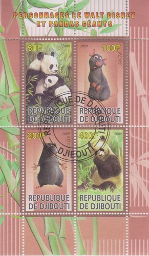 Wildtiere djibouti gestempelt - wildtiere,