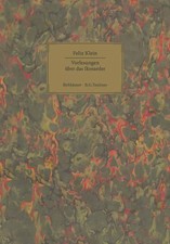 Felix Klein | Vorlesungen