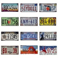 USA Kennzeichen 12 Stück Set