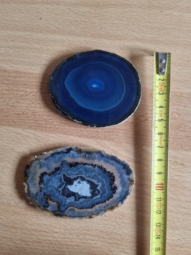 Achatscheiben blau und blau
