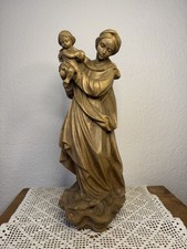 Madonna mit Kind Holzfigur