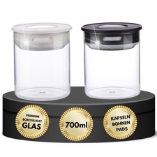 2x Vakuum Kaffeedose luftdicht Teedose Vorratsdose Vakuumdose mit Deckel Bohnen