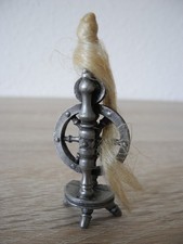 Zinn „Spindelrad, Spinnrad“ ca. 7,5 cm hoch
