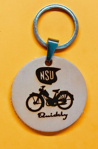 Echt leder amulett 40mm nsu - amulett,