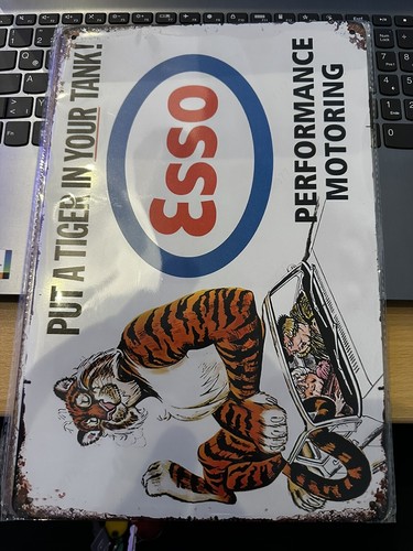 Blechschild 20x30cm esso retro - 20x30cm,