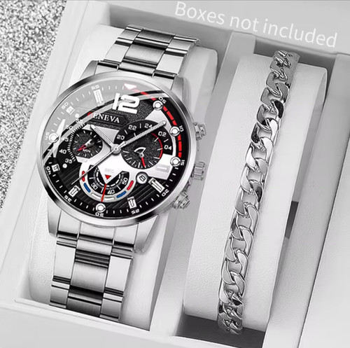 Luxus herren uhr set geneva - uhr, +
