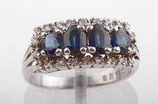 Saphir Diamant Ring 585 14K