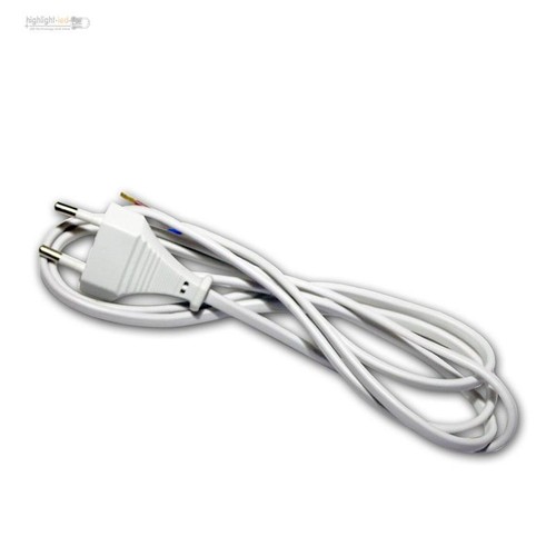 Euro netzkabel 5m weiß - euro-,