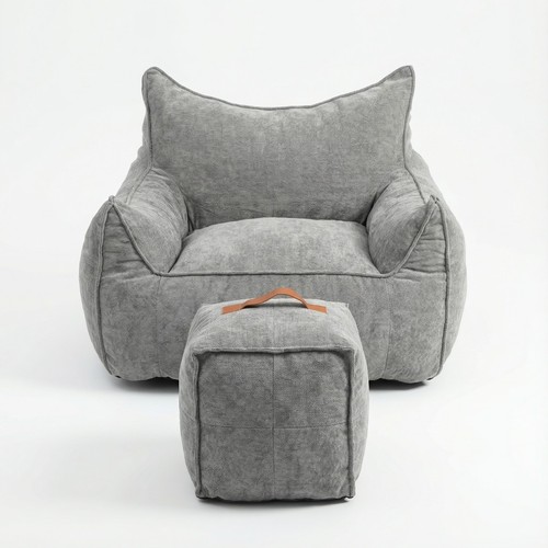 Sitzsack mit hocker cord - hocker, stoff