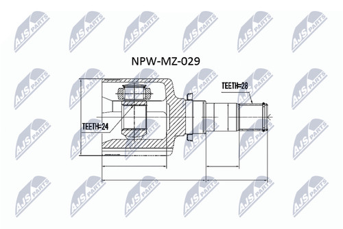 Nty gelenksatz antriebswelle - nty,