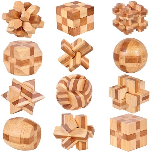 Holz puzzle denkspiel für - 3d, holz-puzzle