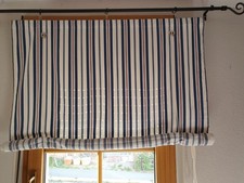 Rollos  GRADINEN VORHÄNGE Raffrollo gestreift Maritim 