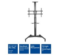 ACT AC8370 Monitor-Ständer Höhenverstellbar bis 70 Zoll -  910 x 683 x 2.180 mm
