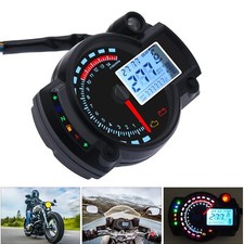Geloo 15000RPM Motorrad Tachometer LCD Digital Motorrad RX2N Kilometerzähler