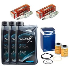 Inspektion Zündkerzen Ölfilter Öl 3L Set für BMW R 65 GS R 45 N R75 R65 1977-93