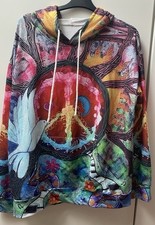 Damen Freizeitmode Rundhals Pullover Hoodie, Western Ethno Vintage Print XL Neu