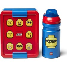 LEGO Lunch-Set Classic ICONIC SMILY -Trinkflasche + Brotdose Brotbox Pausenset