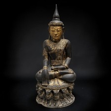 Monumentaler Teakholz Buddha