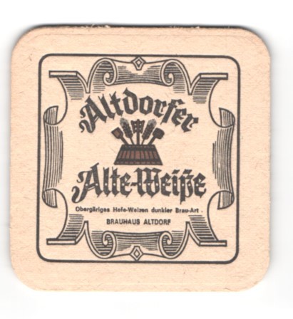 Bierdeckel aldorf brauhaus - bierdeckel, aldorf,