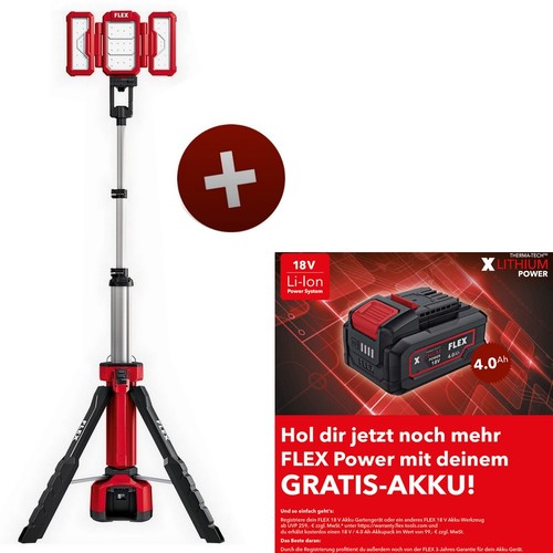 Flex led akku baustrahler - akku,