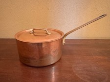 Kupfertopf Sauteuse Stieltopf mit Deckel Frankreich Mauviel