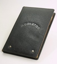 Alter Schieberechner:"Original Addiator Supra" im Klappetui mit Stift.   (2X37)