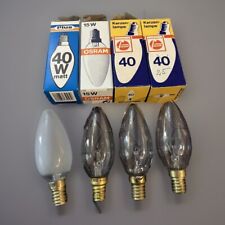 4x Kerzenlampe Glühbirne 15W 25W 40W verschiedene Lampe E14 Glühbirnen