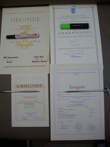 Alte ddr urkunde - 4,