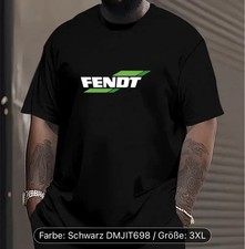 Fendt T-Shirt Herren 3 Xl, Schwarz🍀😊