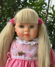 große Zapf Puppe 62 cm blond