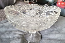 Alte Bleikristall Schale oval