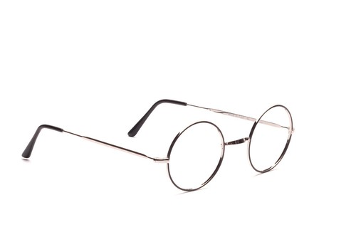 Runde metallfassung brille - runde,