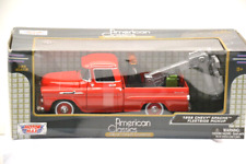 Motor Max  1:24 Chevy Apache Fleetside Pickup 1958 , rot ,Modell in OVP