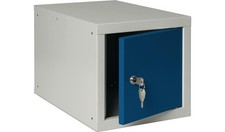 Quality Brand Schließfachschrank lichtgrau/enzianblau H350xB400xT450mm 1 Abteile