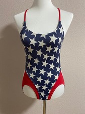 Boneswimmer (Italien) Badeanzug amerikanische Art mit weißen Sternen Gr. 34/36