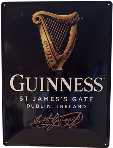 Blechschild 30x40 guinness - blechschild,