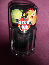 HAVANA CLUB Glas eckig Eichstrich 2 cl 4 cl Tumbler Limette Rum Cub Cocktailglas
