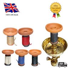 Sky Gold Ton Shisha Topf Schüssel 3 Zoll mit farbigem Seil Design