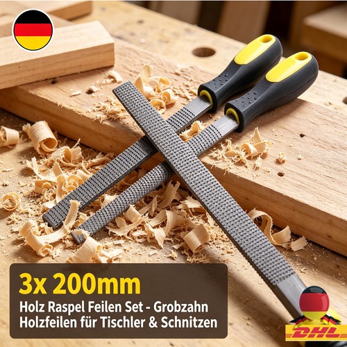 200mm holz raspel feilen - 3x,