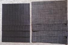 Platzsets aus Kunststoffgeflecht 8x anthrazit, 4x helles mintgrün