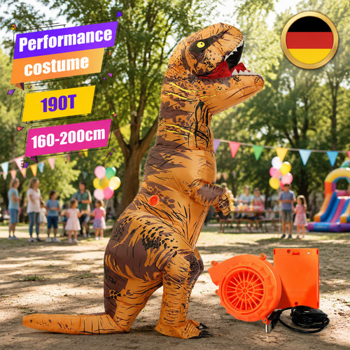 Aufblasbares dino kostüm - aufblasbares,