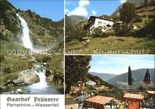 Partschins Parcines Jausenstation Gasthof Pruenster Wasserfall Terrasse