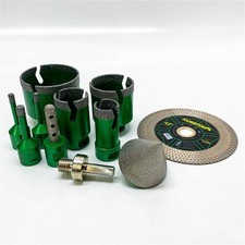 KURSTOL Diamantbohrer – 6/6/8/25/35/50/68 + 50 + 10 mm Diamantbohrkrone + 115