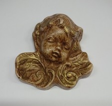 Engel Relief zum Aufhängen - Engelskopf Puttenkopf Putte