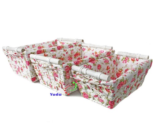 3tlg set regalbokorb korb - 3tlg.,