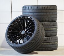 Breyton LS glossy black + Continental + RDK Kompletträder 22 Zoll für BMW X6 F16