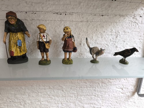 Elastolin figuren hänsel und - figuren,